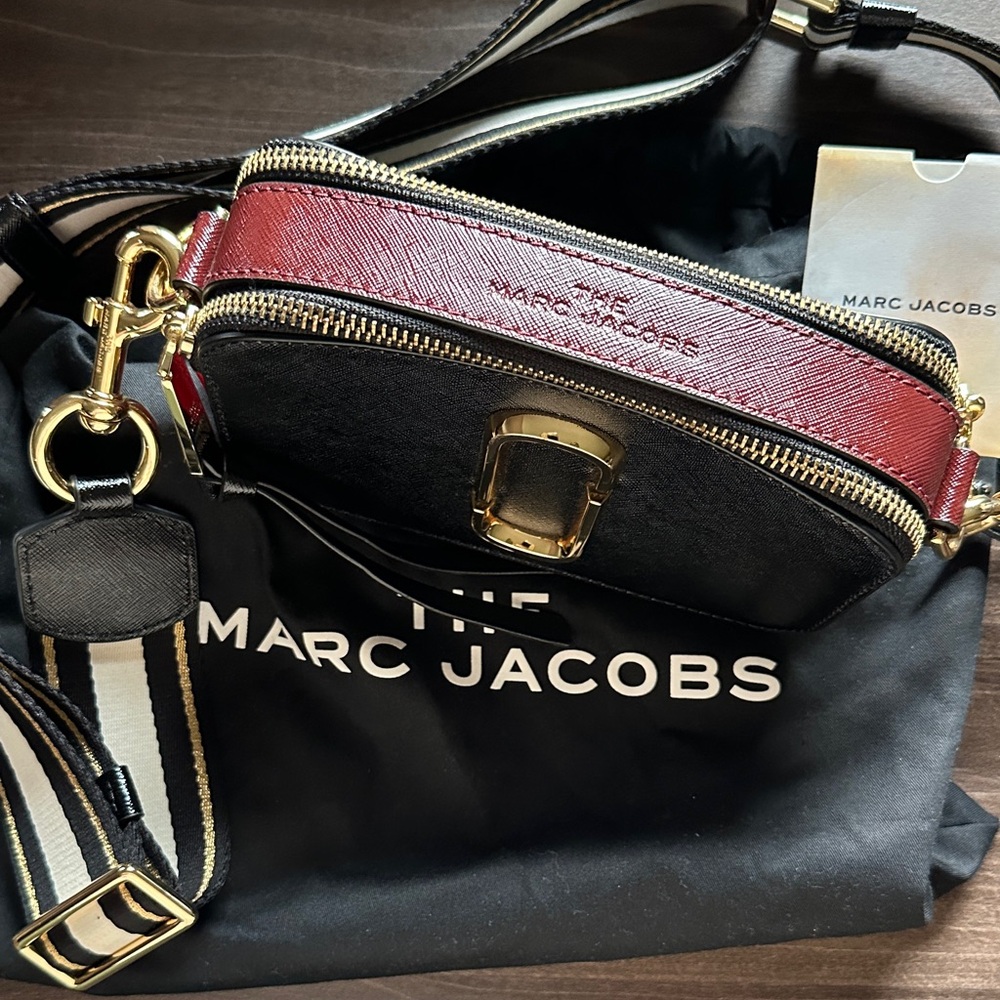 Marc Jacobs Multi-Color Crossbody Bag with Gold Accents